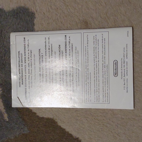 Nintendo DS lite instruction Booklet - Picture 3 of 3